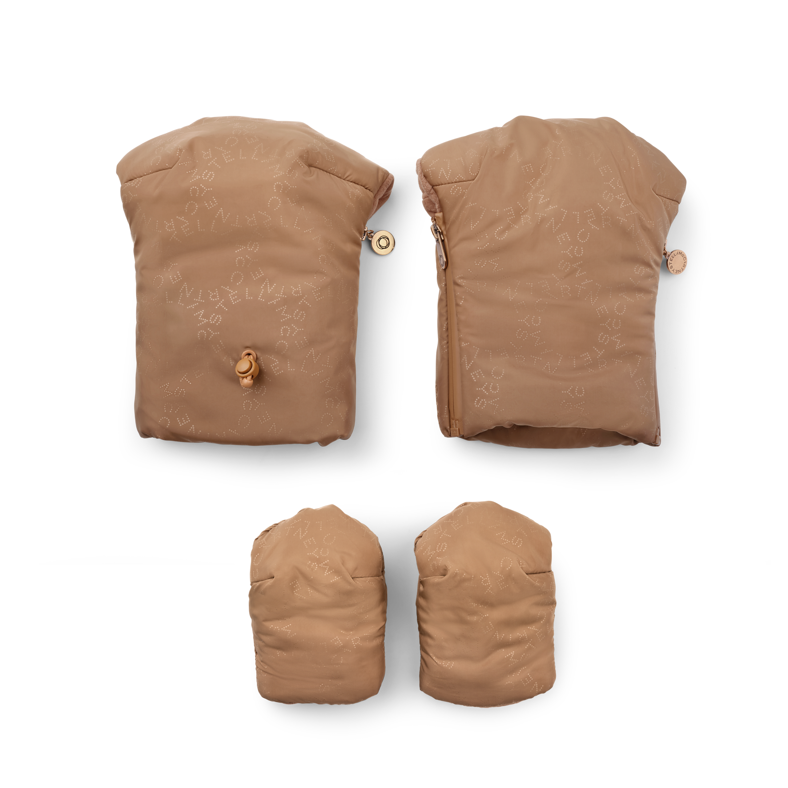 Bugaboo X StellaMcCartney mittens TOBACCO BROWN - Thumbnail Slide 1 of 6