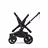 Bugaboo Donkey 5 twin stroller graphite base, grey mélange fabrics, misty white sun canopy - Thumbnail Slide 9 of 12