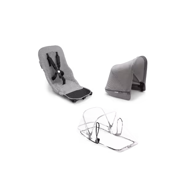 Refurbished Bugaboo Donkey2 Mineral duo fabric set compl AU LIGHT GREY - Main Image Slide 1 of 1
