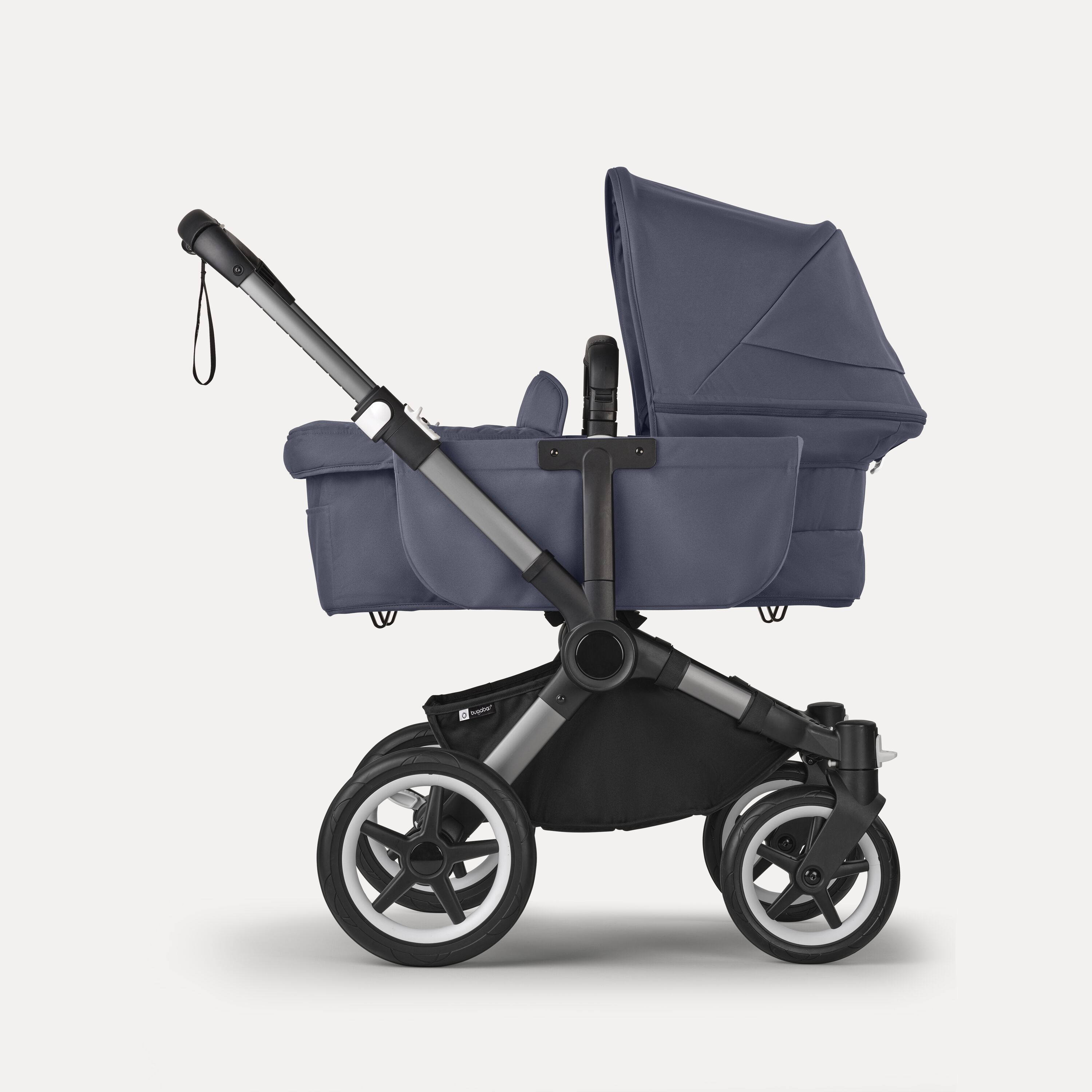 Bugaboo Donkey 5 Mono 2-in-1 stroller graphite base, stormy blue fabrics, stormy blue sun canopy - Main Modal Image Slide 3 of 12