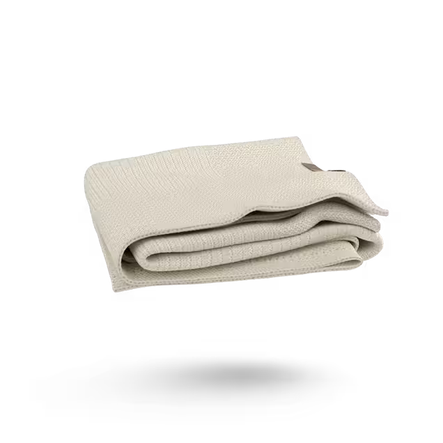 Bugaboo Soft Wool Blanket OFF WHITE MELANGE - Main Image Slide 4 of 9