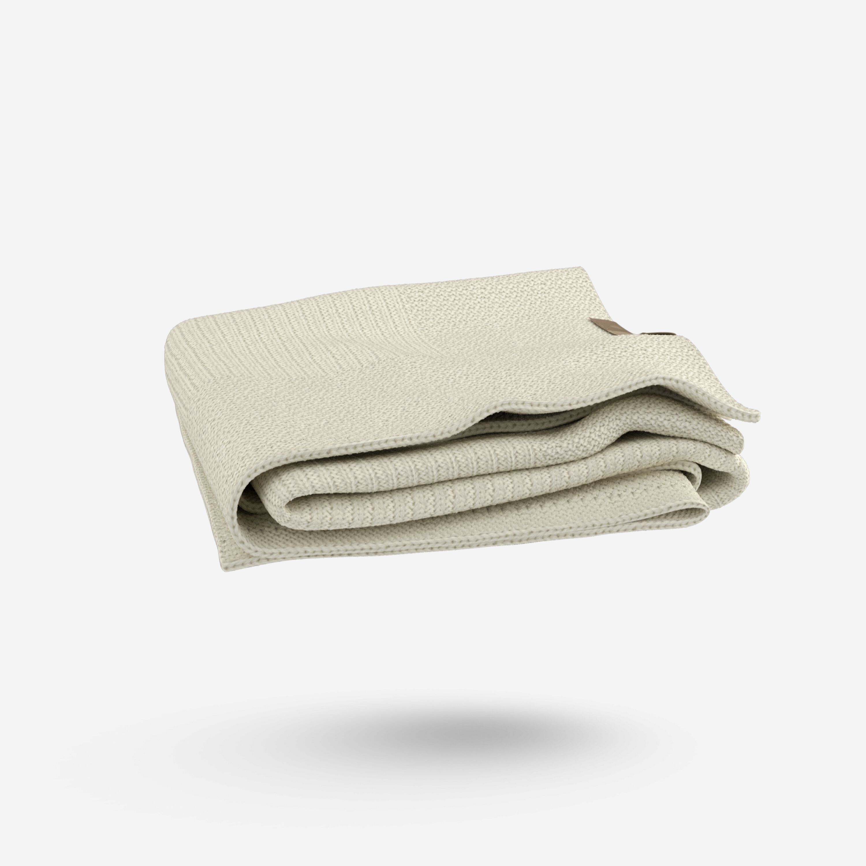 Bugaboo Soft Wool Blanket OFF WHITE MELANGE - Main Modal Image Slide 4 of 9