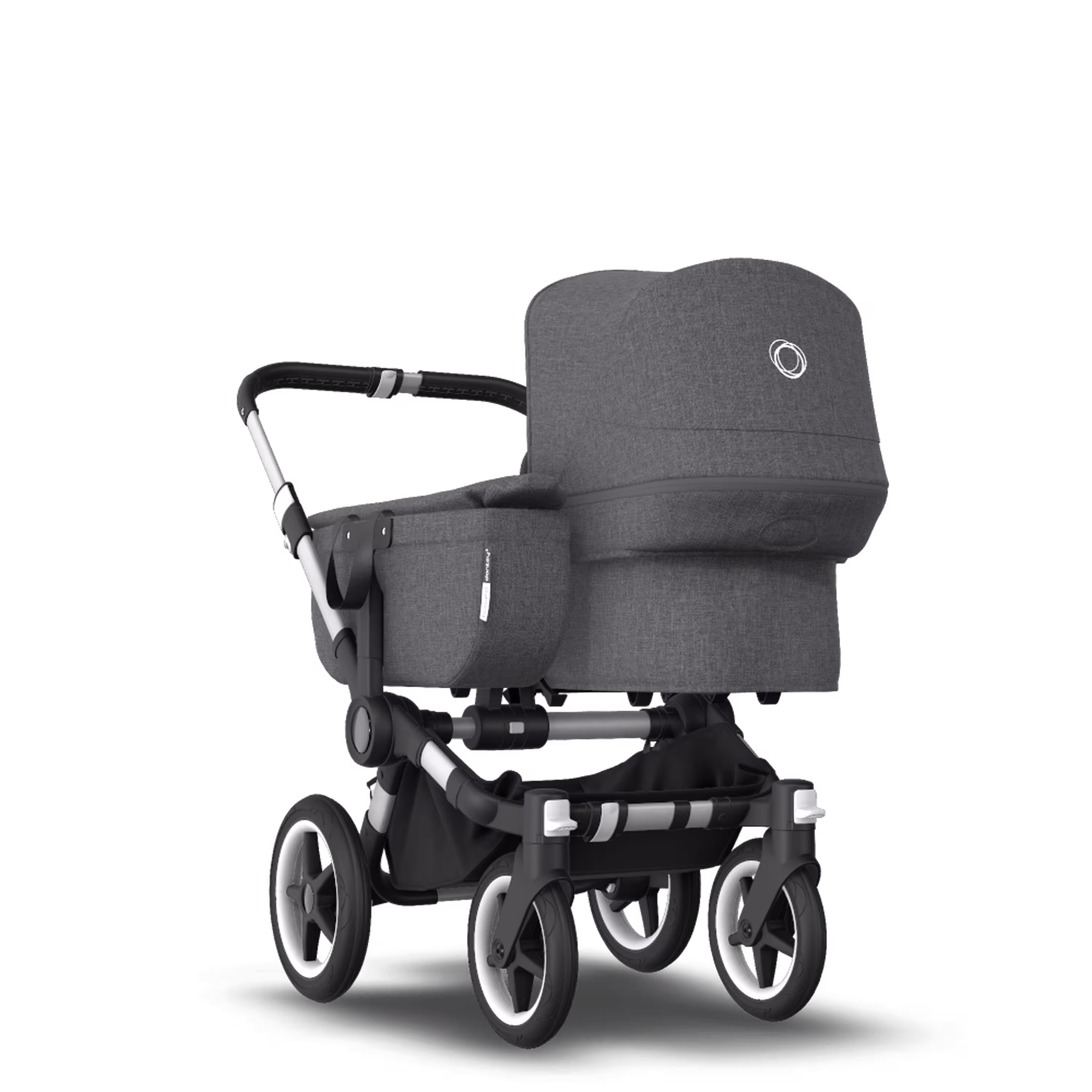Bugaboo Donkey 3 Mono travel system grey melange sun canopy, grey melange fabrics, aluminium base - Main Modal Image Slide 2 of 18