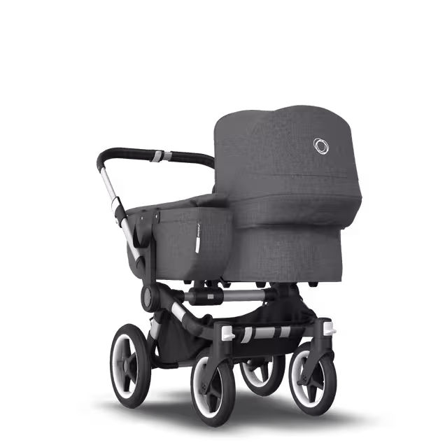 Bugaboo Donkey 3 Mono travel system grey melange sun canopy, grey melange fabrics, aluminium base - Main Image Slide 2 of 18