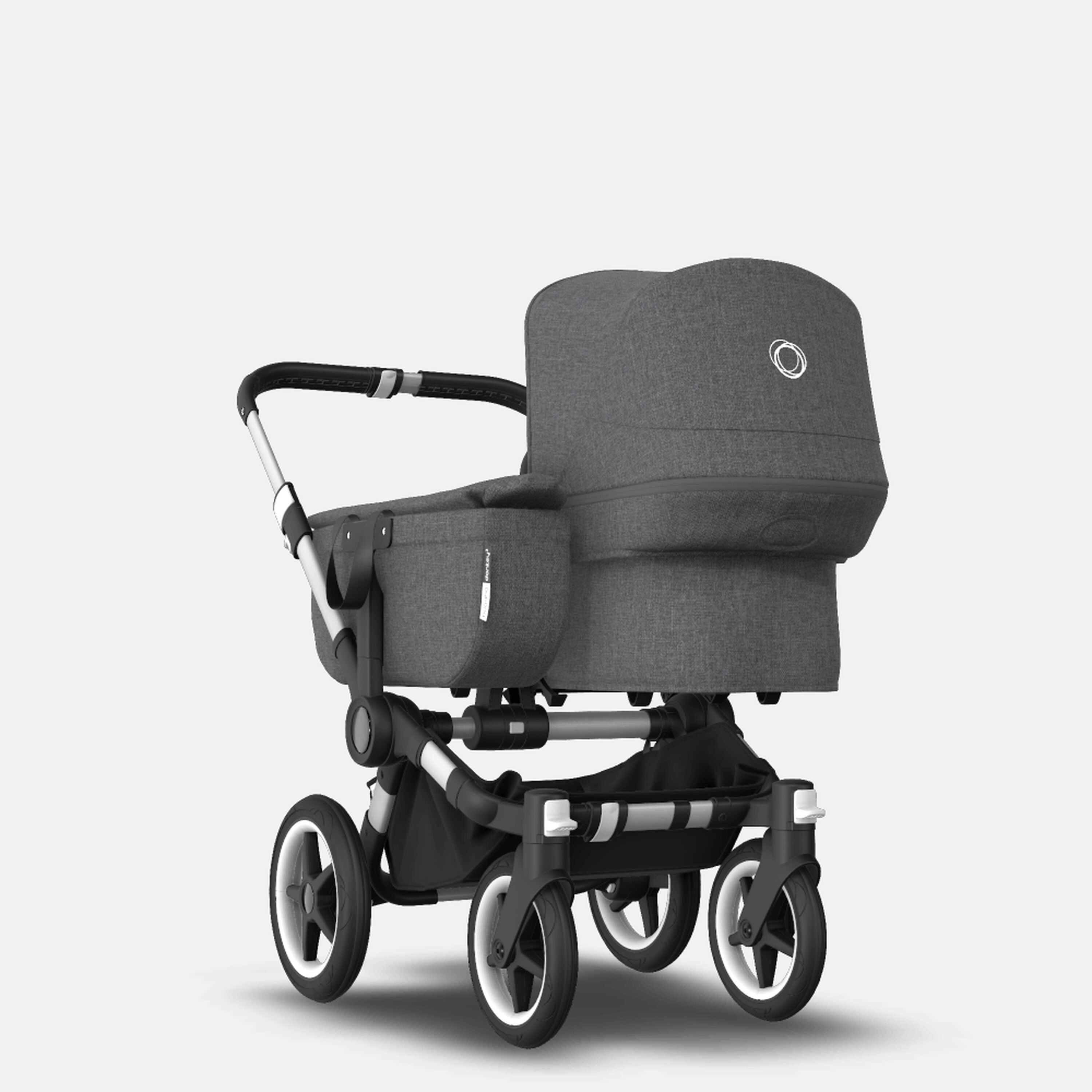 Bugaboo Donkey 3 Mono travel system grey melange sun canopy, grey melange fabrics, aluminium base - Main Modal Image Slide 2 of 18