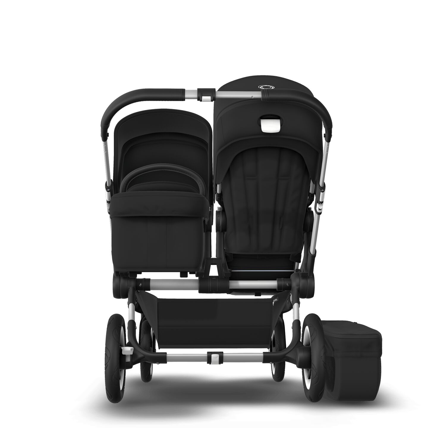 Bugaboo Donkey 2 Duo Seat and pram Black sun canopy, black
