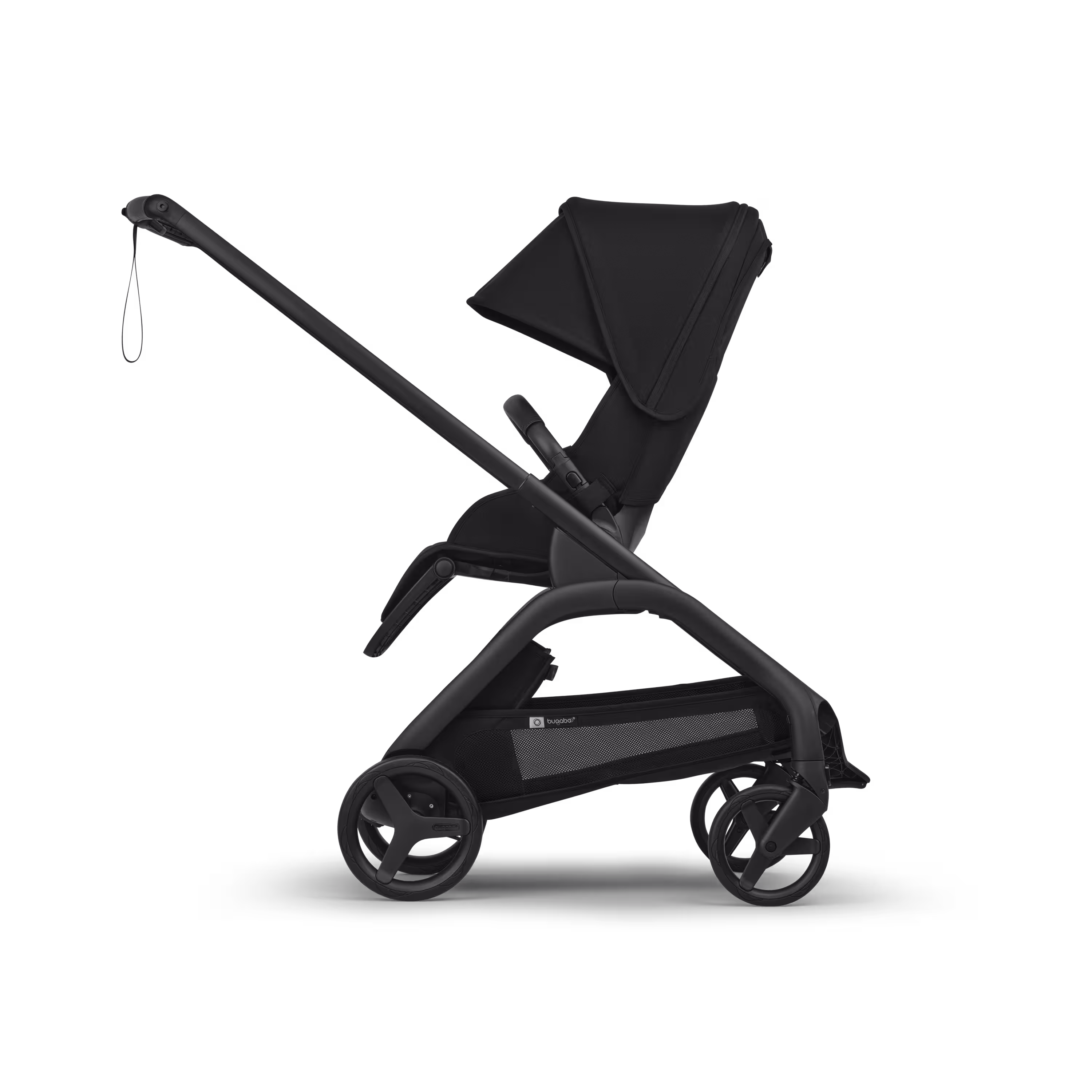 Bugaboo Dragonfly Plus seat stroller graphite base, heritage black fabrics, misty white sun canopy - Main Modal Image Slide 2 of 11
