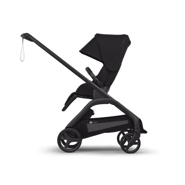Bugaboo Dragonfly Plus seat stroller graphite base, heritage black fabrics, misty white sun canopy - Main Image Slide 2 of 11