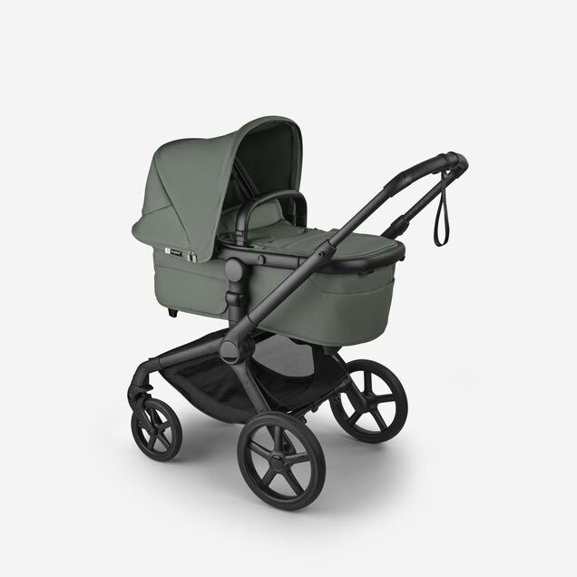 Bugaboo Fox 5 Renew 2-in-1 stroller black base, forest green fabrics, forest green sun canopy - Main Image Slide 2 of 11