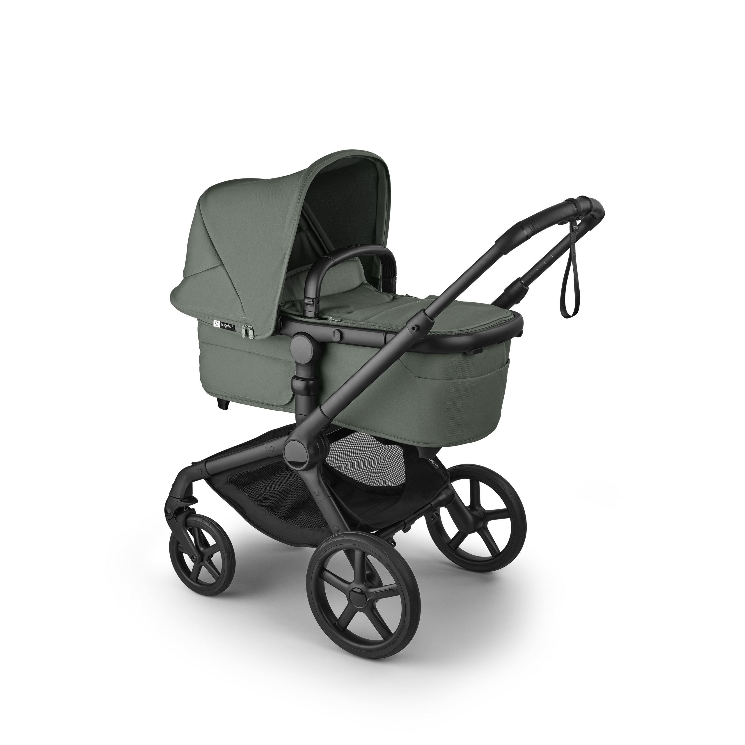 Bugaboo Fox 5 Renew Carrito 2 en 1 chasis negro, fundas forest green, capota forest green - Thumbnail Slide 2 of 7