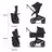 Bugaboo Fox 5 Renew 2-in-1 stroller black base,heritage black fabrics, misty white sun canopy - Thumbnail Slide 9 of 12