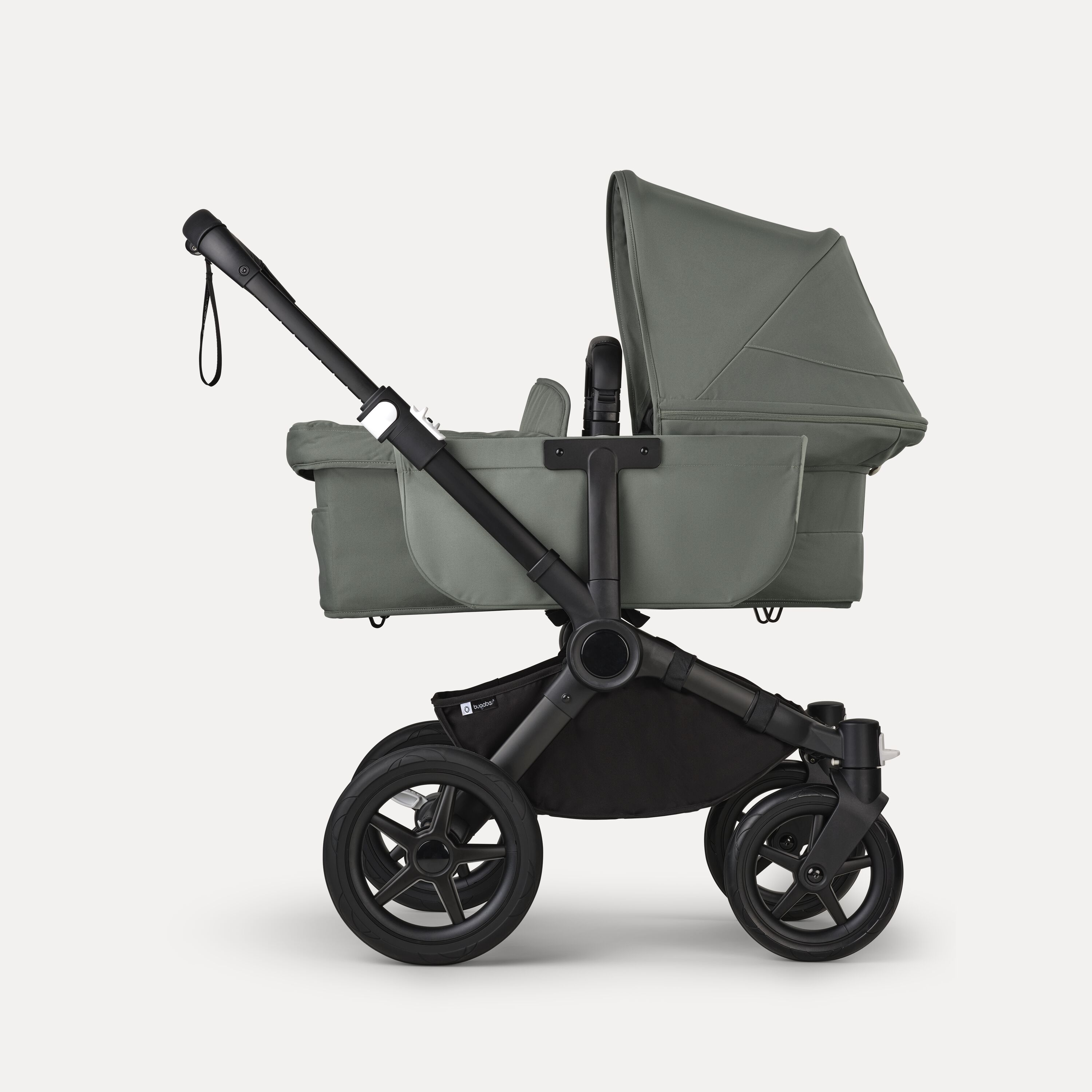 Bugaboo Donkey 5 Mono 2-in-1 stroller black base, forest green fabrics, forest green sun canopy - Main Modal Image Slide 3 of 12