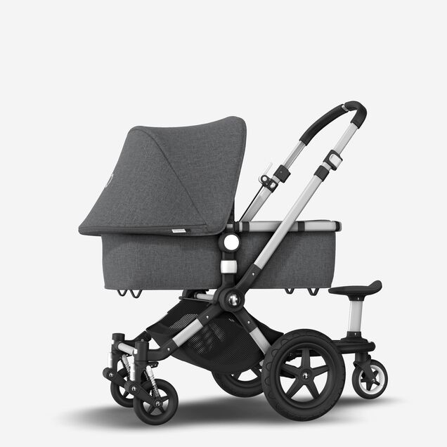 Bugaboo Cameleon 3 Plus sit and stand pushchair grey melange sun canopy, grey melange fabrics, aluminium base - Main Image Slide 2 of 6