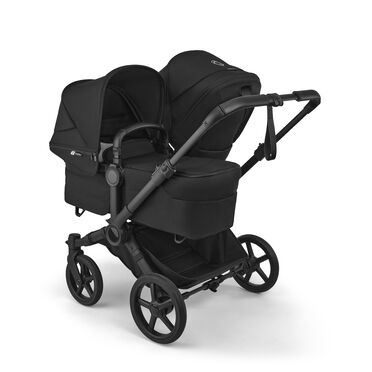 Bugaboo Donkey 6 double stroller black base, heritage black fabrics, heritage black sun canopy - view 2