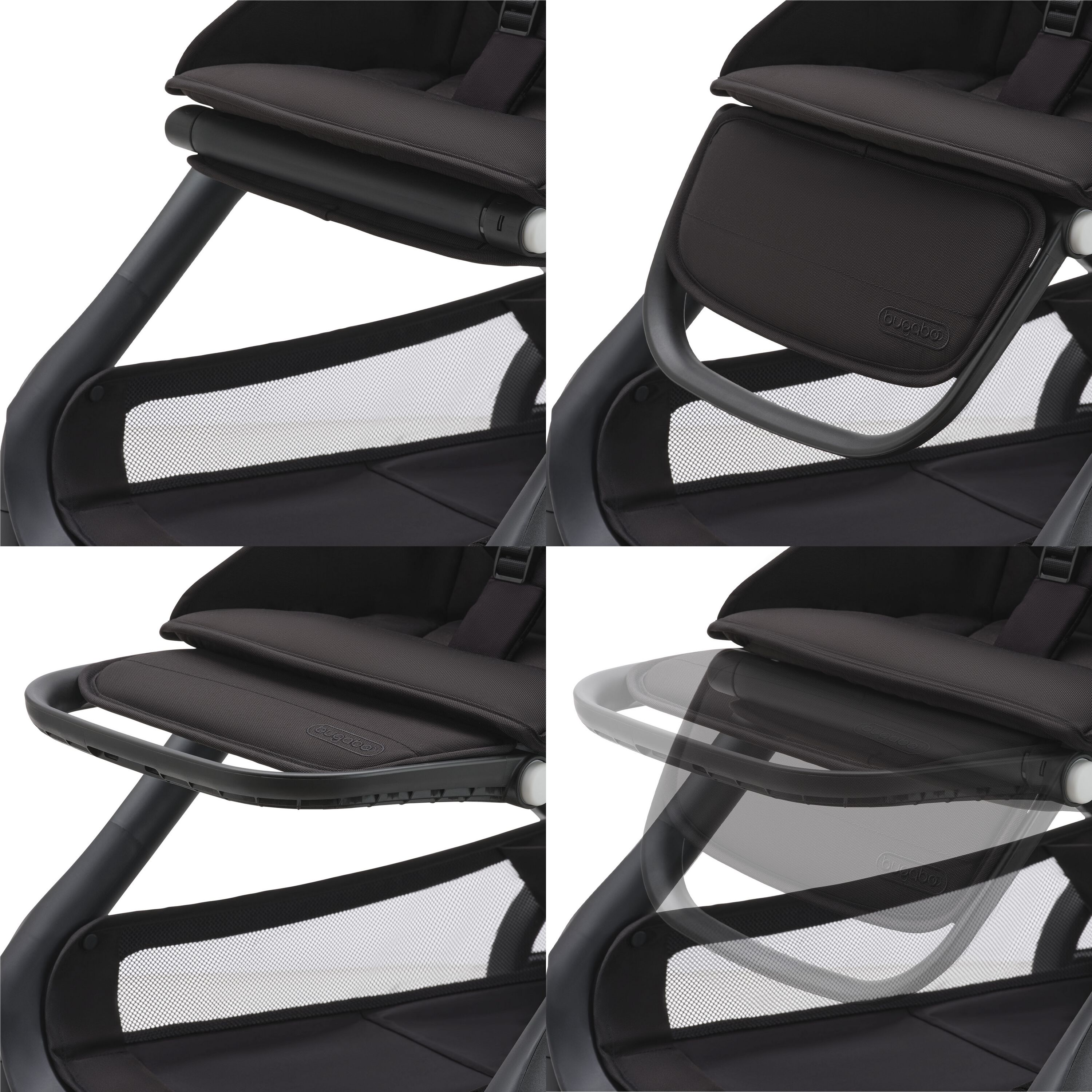 Bugaboo Dragonfly 2-in-1 pushchair black base, midnight black fabrics, midnight black sun canopy - Main Modal Image Slide 5 of 10
