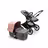 Bugaboo Fox 3 bassinet and seat stroller graphite base, grey melange fabrics, morning pink sun canopy - Thumbnail Slide 5 of 7