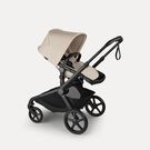 Bugaboo Kangaroo seat-only stroller black base, desert taupe fabrics, desert taupe sun canopy