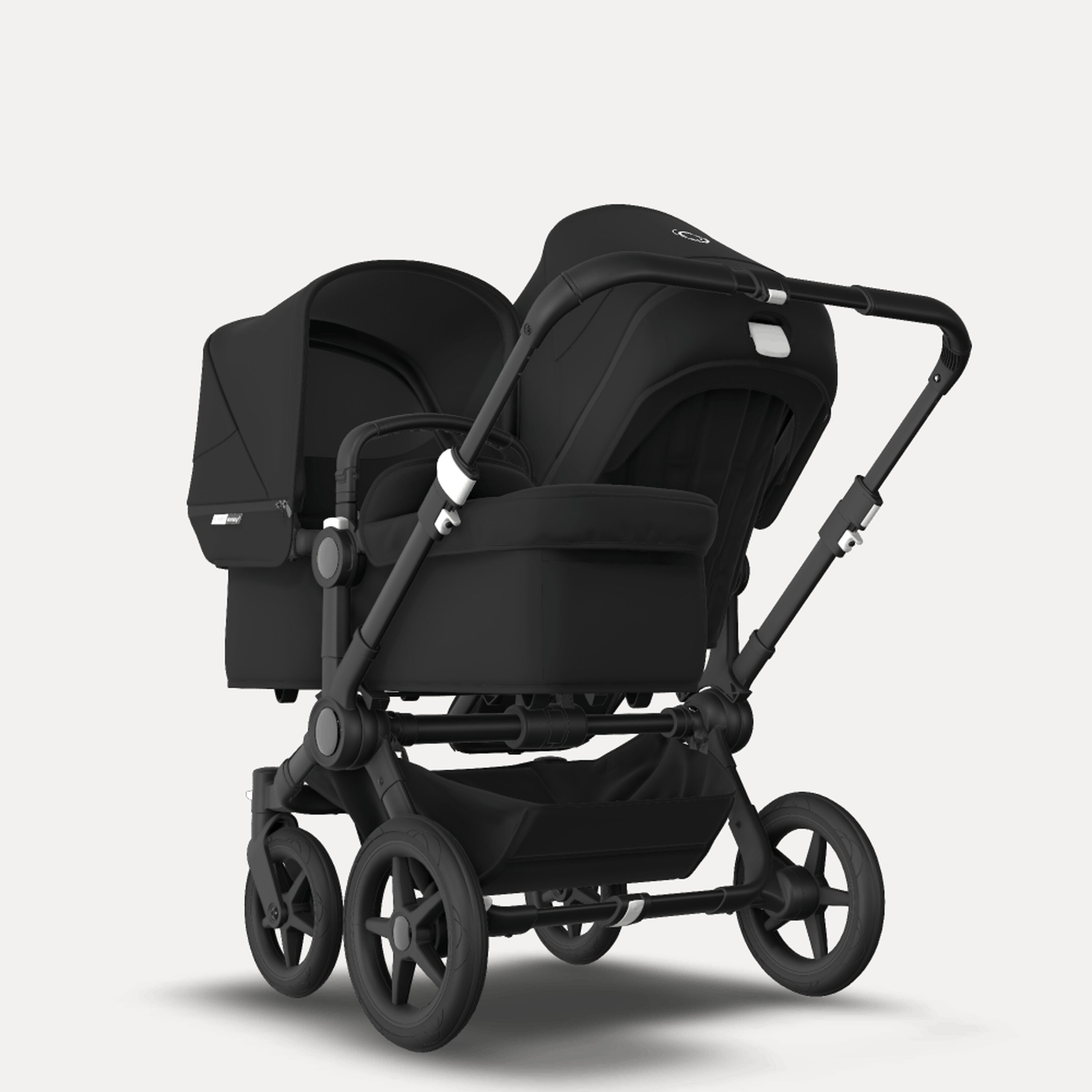 Bugaboo Donkey 3 Duo Black sun canopy, black seat, black chassis - Main Modal Image Slide 5 of 6