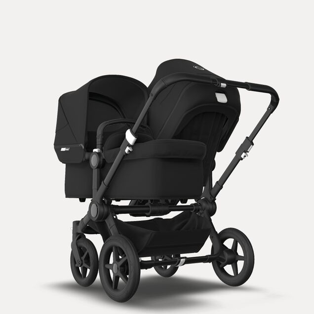 Bugaboo Donkey 3 Duo Black sun canopy, black seat, black chassis - Main Image Slide 5 of 6