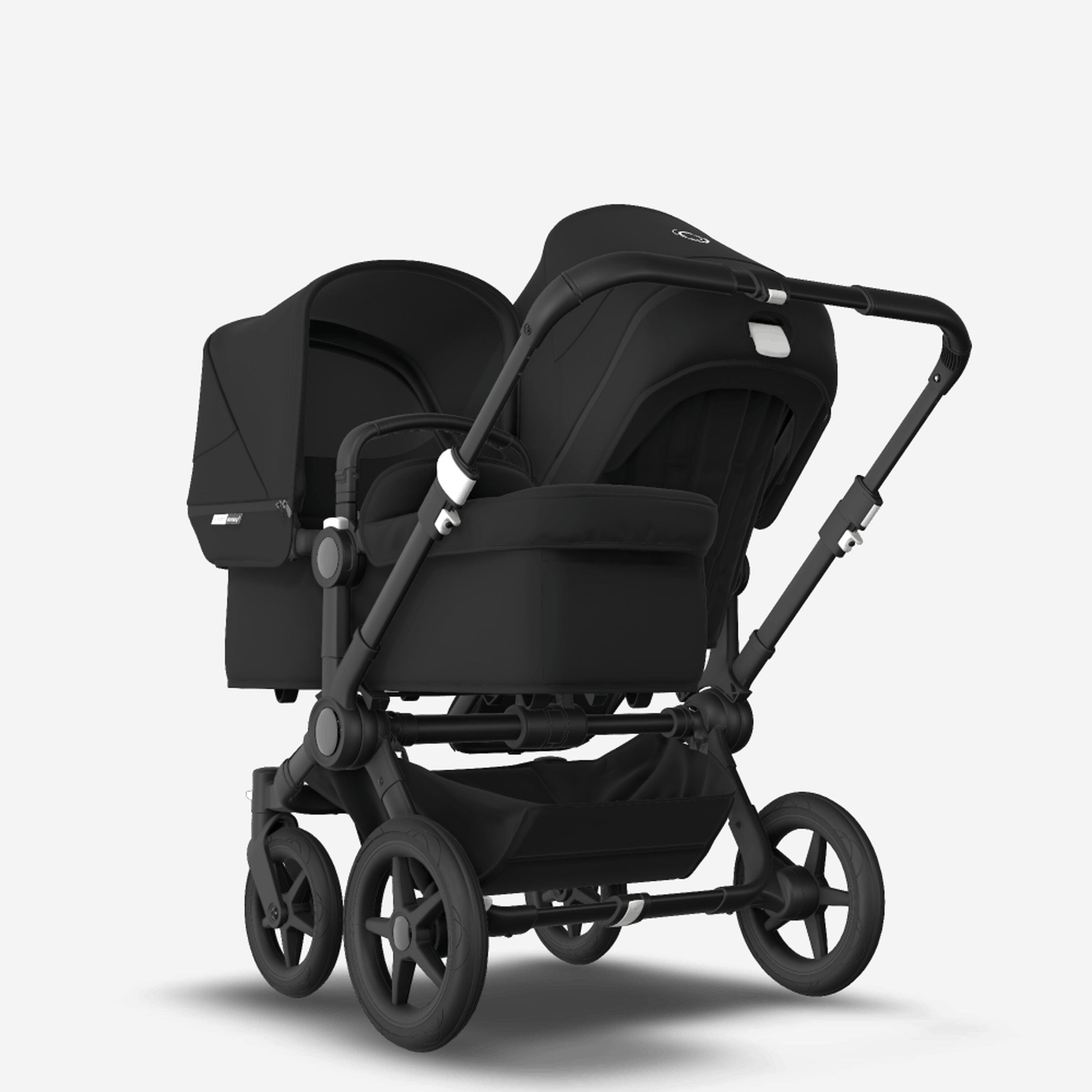 Bugaboo Donkey 3 Duo Black sun canopy, black seat, black chassis - Main Modal Image Slide 5 of 6