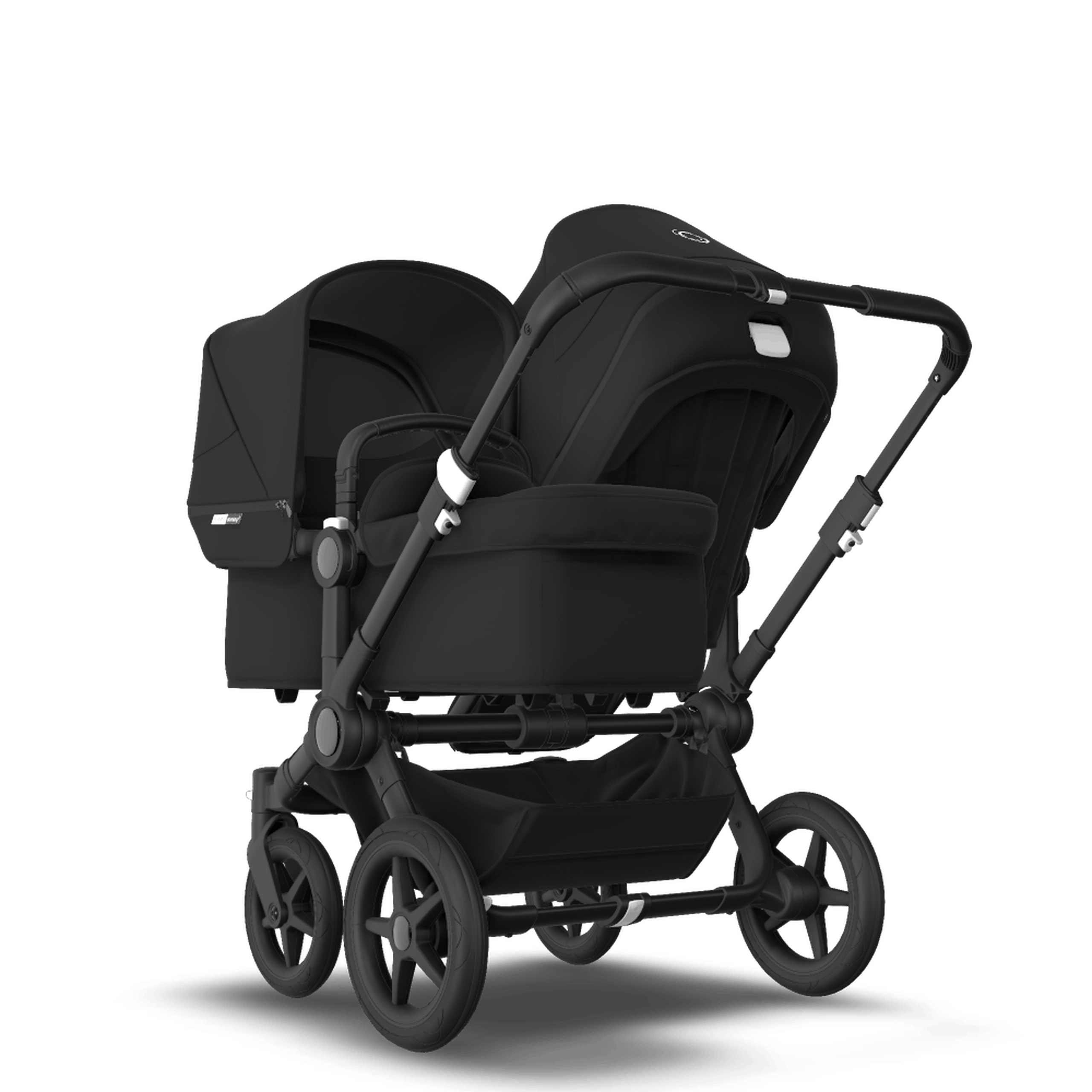Bugaboo Donkey 3 Duo Black sun canopy, black seat, black chassis - Thumbnail Slide 5 of 6