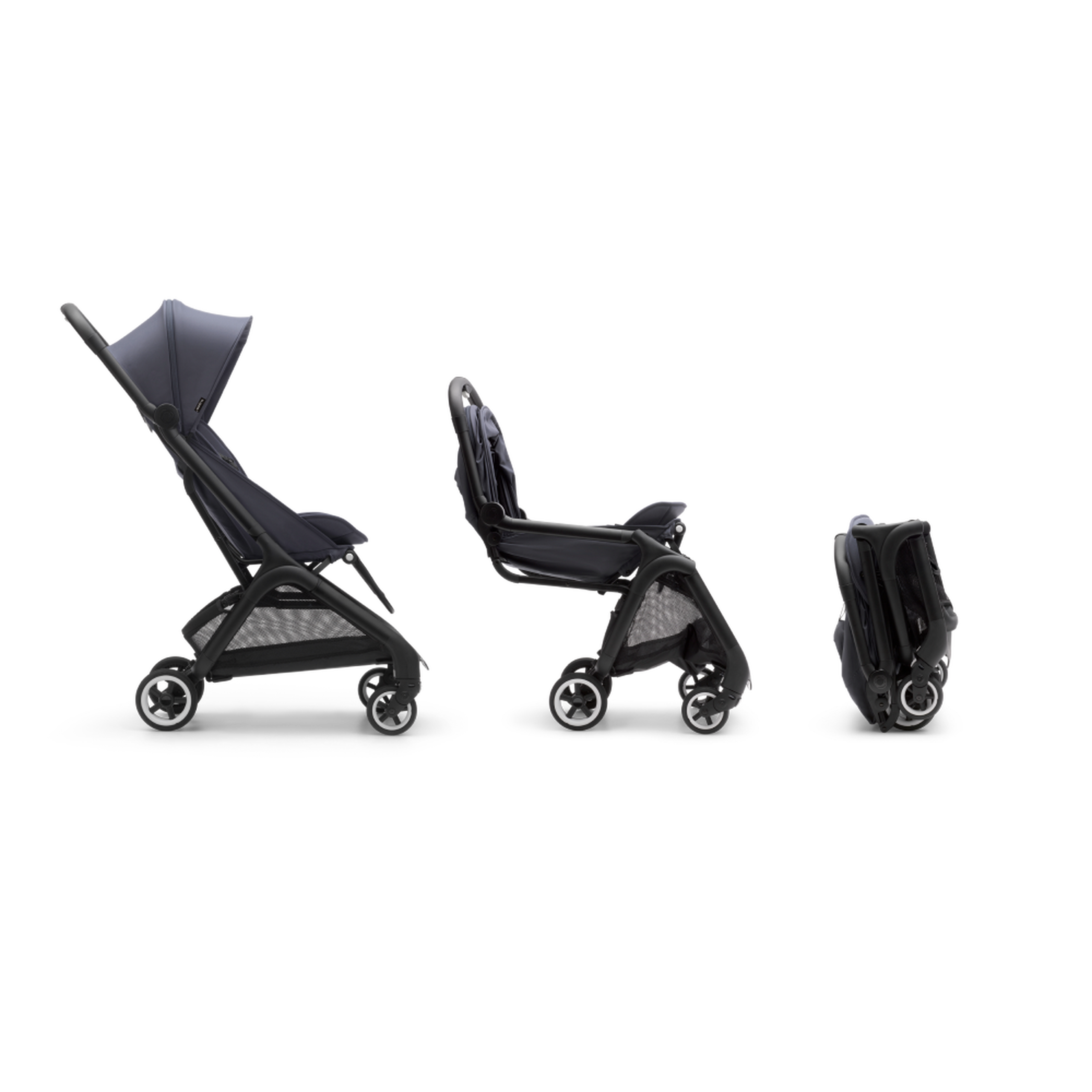 Bugaboo Butterfly travel stroller black base, desert taupe fabrics, desert taupe sun canopy - Thumbnail Slide 6 of 13