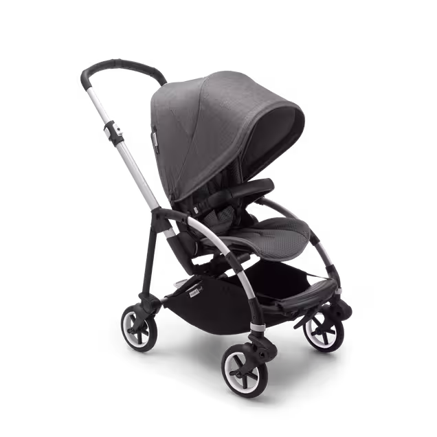 Bugaboo Bee6 complete RW fabric NA ALU/GREY-GREY MELANGE - Main Image Slide 1 of 3
