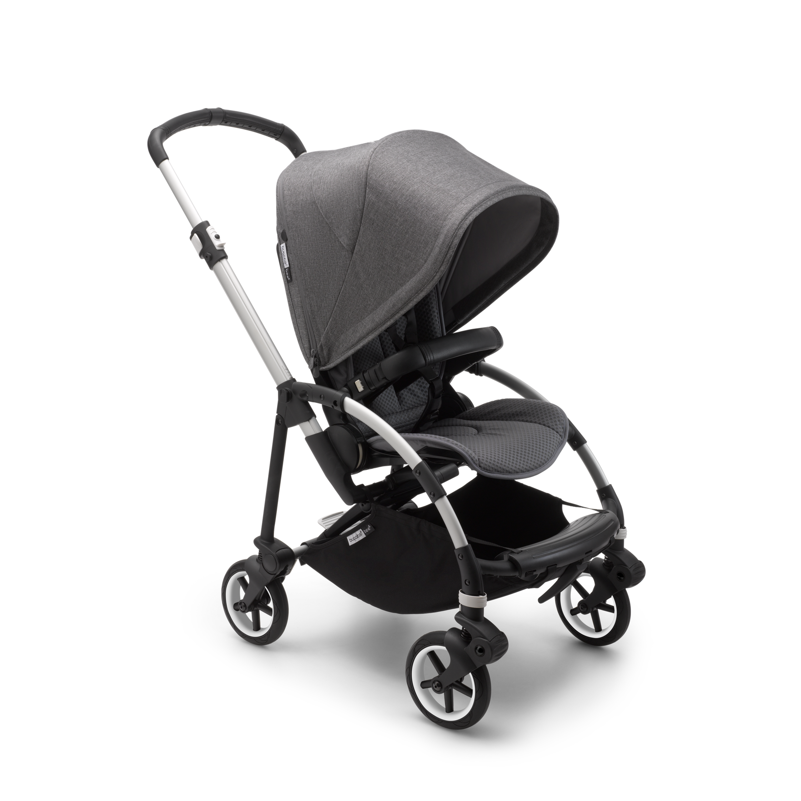 Bugaboo Bee6 complete ALU/GREY -GREY MELANGE - Thumbnail Slide 1 van 3