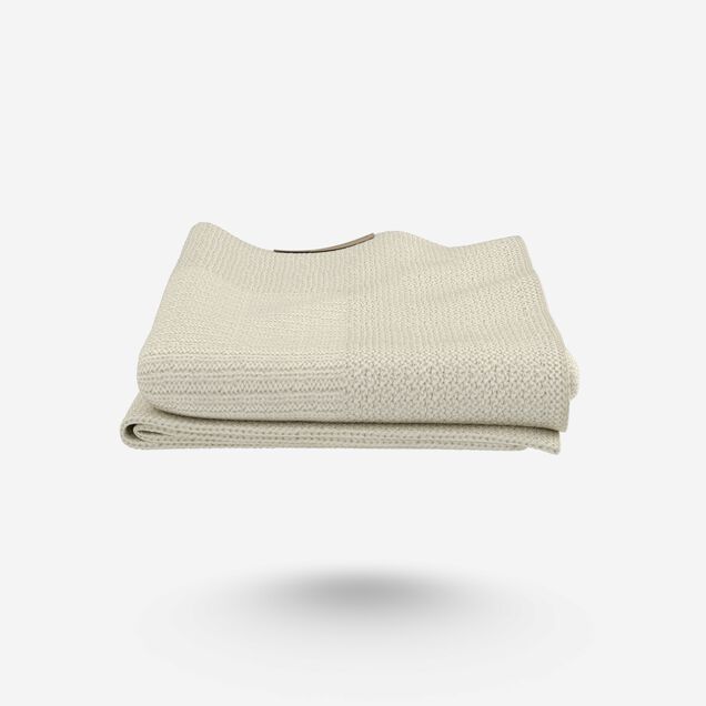 Bugaboo Soft Wool Blanket OFF WHITE MELANGE - Main Image Slide 6 of 9