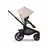 Bugaboo Kangaroo seat-only stroller black base, desert taupe fabrics, desert taupe sun canopy - Thumbnail Slide 2 of 11