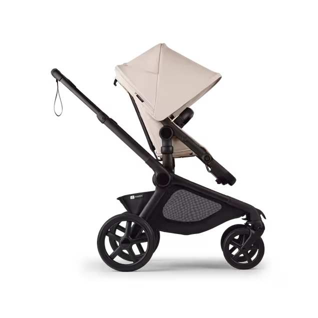 Bugaboo Kangaroo seat-only stroller black base, desert taupe fabrics, desert taupe sun canopy - Main Image Slide 2 of 11