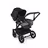 Bugaboo Donkey 5 Mono 2-in-1 stroller black base, grey mélange fabrics, midnight black sun canopy - Thumbnail Slide 2 of 11