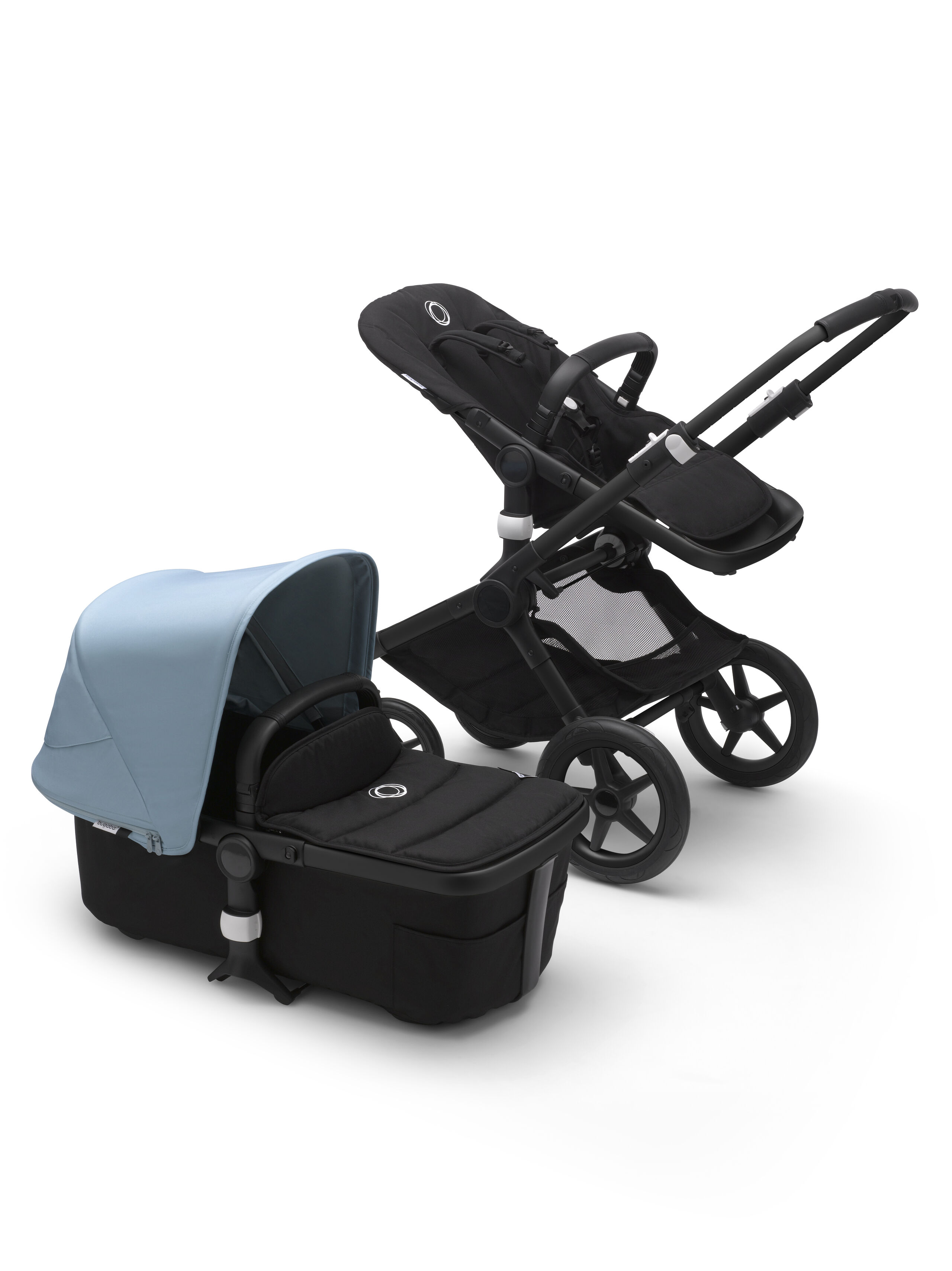 Bugaboo Fox 2 complete | BLACK/BLACK-VAPOR BLUE - Thumbnail Slide 2 van 2