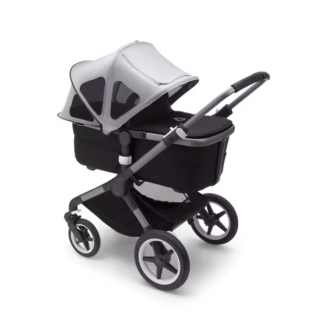 Refurbished Bugaboo Fox/Cameleon3/Lynx breezy sun canopy MISTY GREY - Main Image Slide 3 of 5