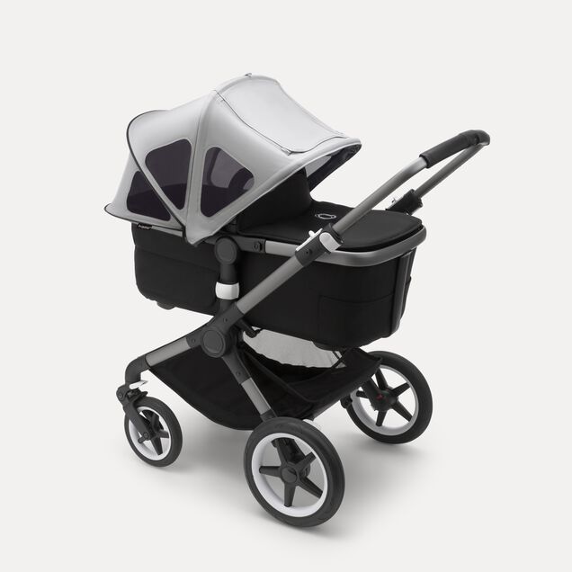 Refurbished Bugaboo Fox/Cameleon3/Lynx breezy sun canopy MISTY GREY - Main Image Slide 3 of 5