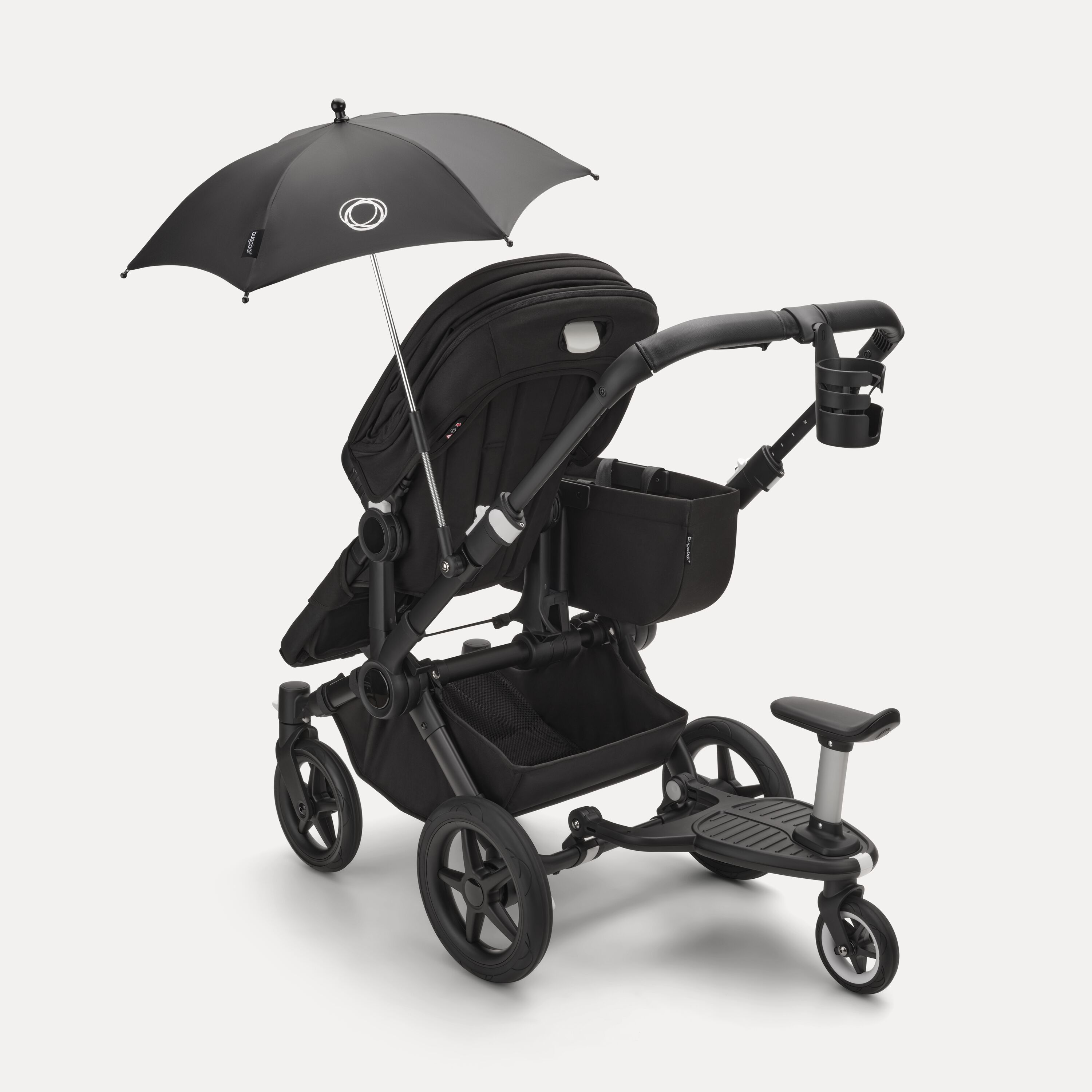 Bugaboo Donkey 5 Mono 2-in-1 stroller graphite base, midnight black fabrics, midnight black sun canopy - Main Modal Image Slide 12 of 12