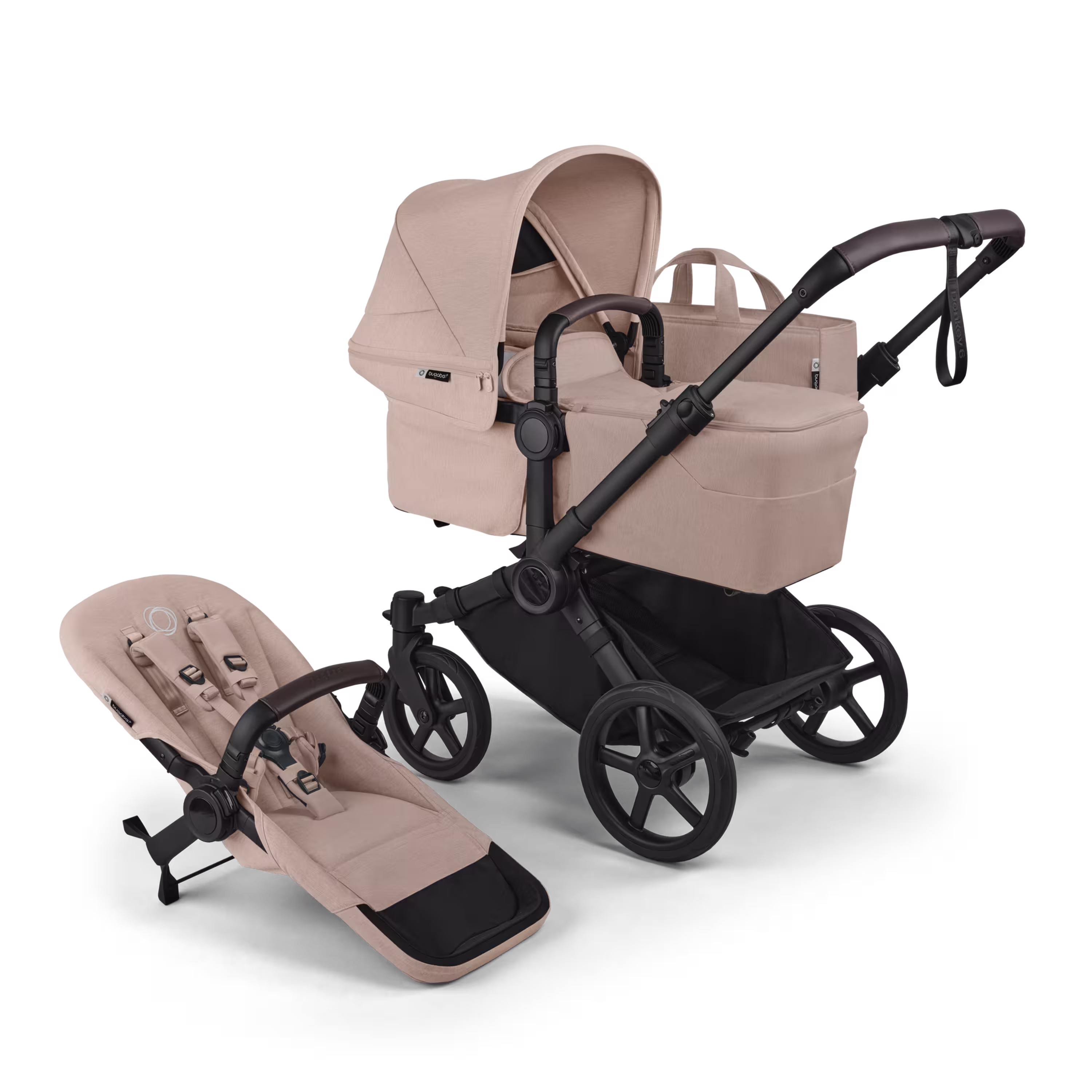Bugaboo Donkey 6 complete NA BLACK/DESERT TAUPE MELANGE-DESERT TAUPE MELANGE - Main Modal Image Slide 1 of 1