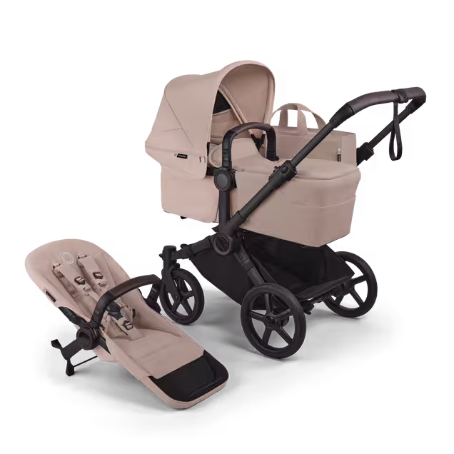 Bugaboo Donkey 6 complete NA BLACK/DESERT TAUPE MELANGE-DESERT TAUPE MELANGE - Main Image Slide 1 of 1