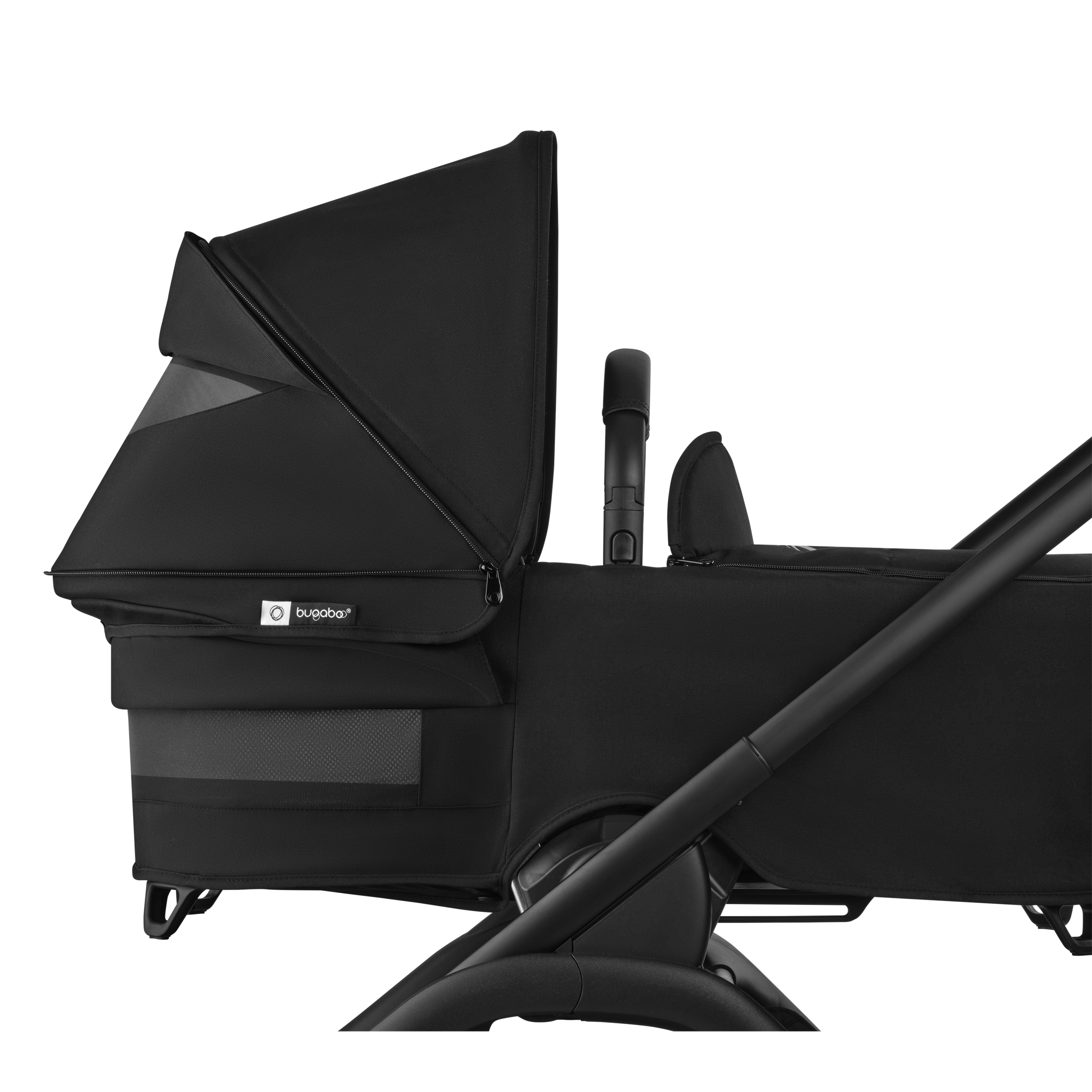 Bugaboo Dragonfly Plus 2-in-1 stroller black base, forest green fabrics, forest green sun canopy - Thumbnail Slide 9 of 11