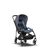 PP Bugaboo Bee 5 seat stroller steel blue sun canopy, blue melange fabrics, black base - Thumbnail Slide 2 of 6