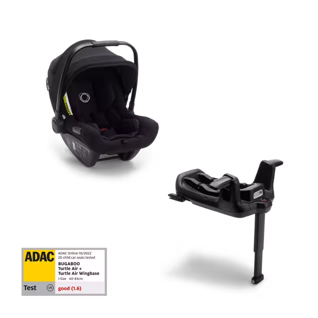 Bugaboo Turtle air by Nuna 2020 car seat UK BLACK with Isofix wingbase - Main Image Slide 1 of 4