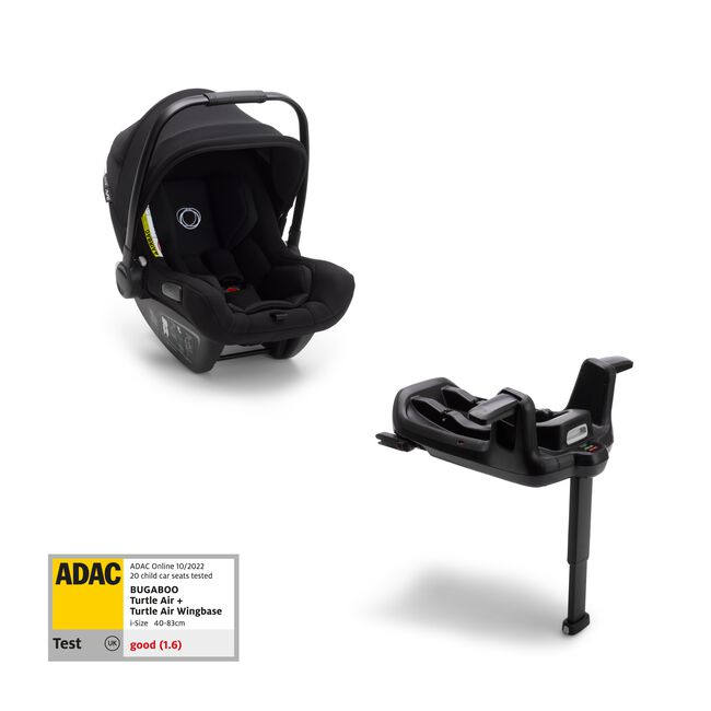 Bugaboo Turtle air by Nuna 2020 car seat UK BLACK with Isofix wingbase - Main Image Slide 1 of 4