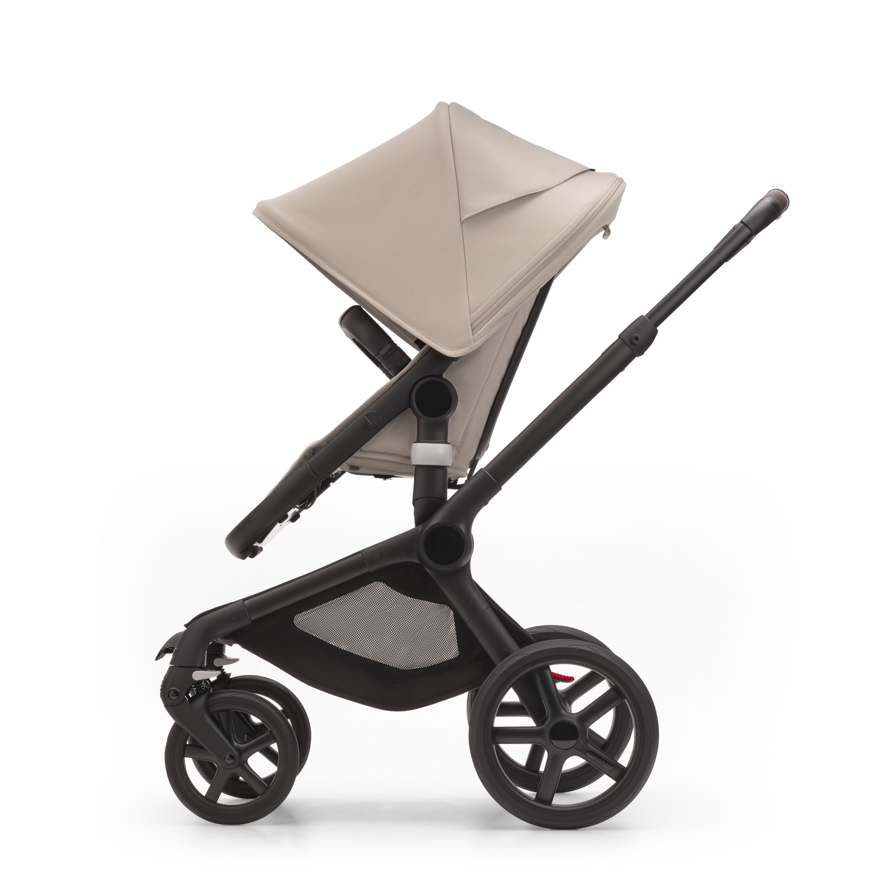 Bugaboo Fox 5 carrycot and seat pushchair Desert taupe sun canopy
