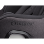 Close up of the embossed Bugaboo logo on the Bugaboo Owl by Nuna car seat in black fabrics. - Thumbnail Modal Image Slide 12 of 12