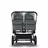 Bugaboo Donkey 3 Twin seat and carrycot pushchair vapor blue sun canopy, grey melange fabrics, black base - Thumbnail Slide 3 of 9