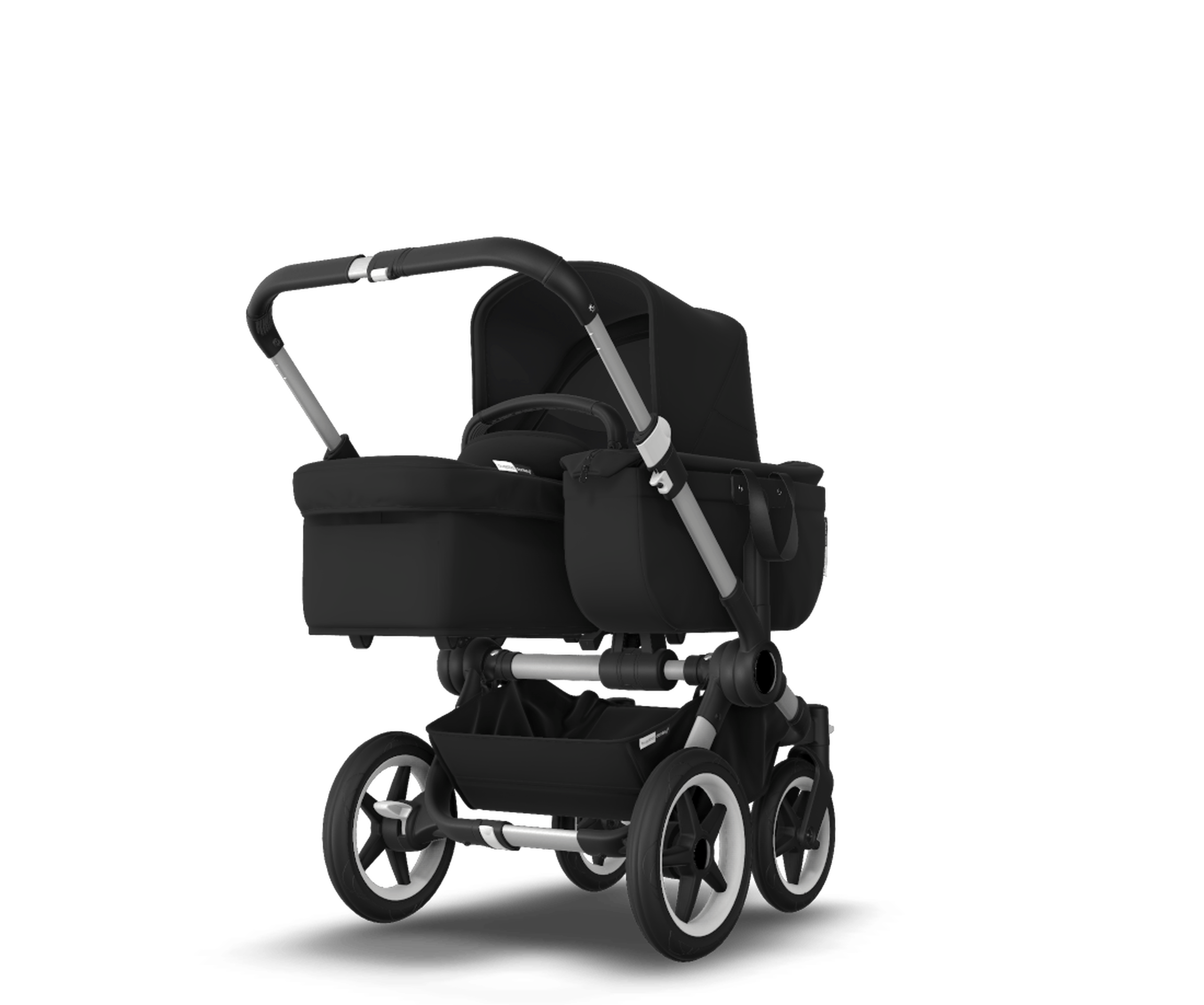 US - Bugaboo D3M stroller bundle aluminum black black - Thumbnail Slide 1 of 4
