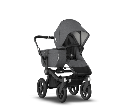 US - Bugaboo D3M stroller bundle black grey melange grey melange