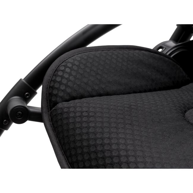 Bugaboo Bee 6 seat stroller soft pink sun canopy, black fabrics, black chassis - Main Image Slide 6 of 7