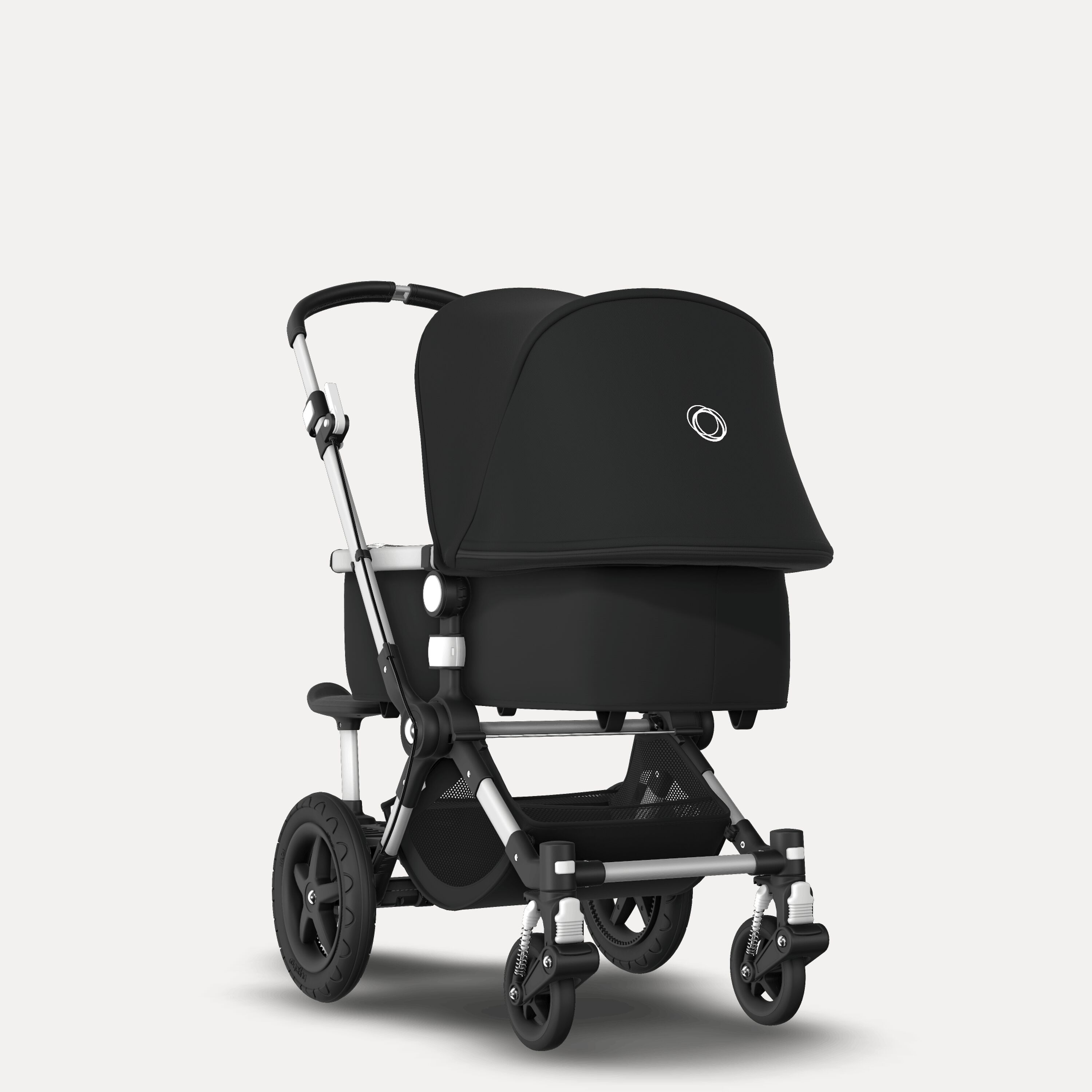 Bugaboo Cameleon 3 Plus sit and stand pushchair black sun canopy, black fabrics, aluminium base - Main Modal Image Slide 1 of 6