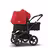 Bugaboo Donkey 3 Duo seat and bassinet stroller red sun canopy, black fabrics, black base - Thumbnail Slide 2 of 5